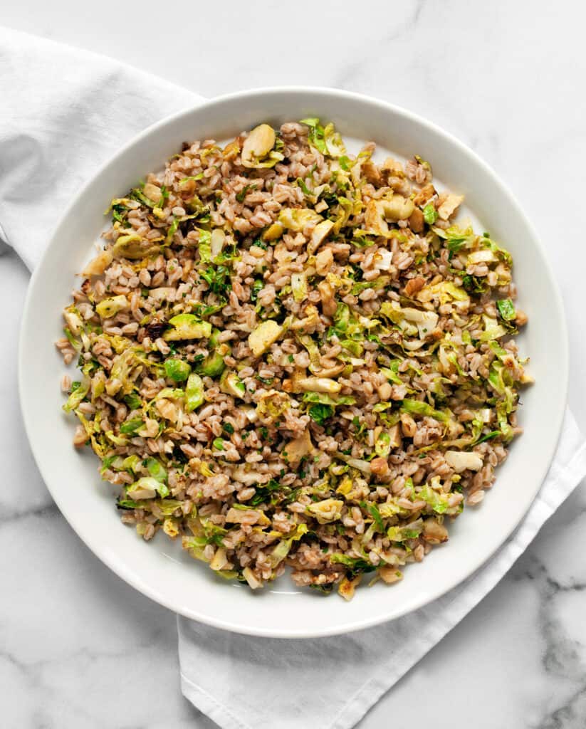 Lemon Brussels Sprout Farro
