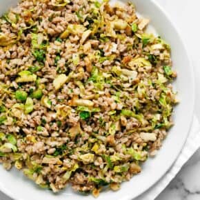 Lemon Brussels Sprout Farro