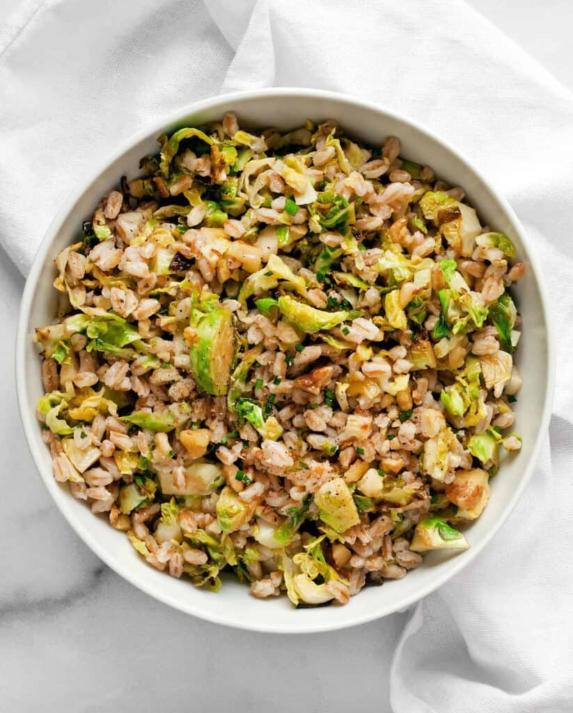 Lemon Brussels Sprout Farro