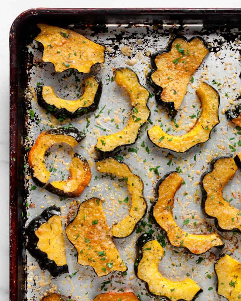 Parmesan Herb Roasted Acorn Squash