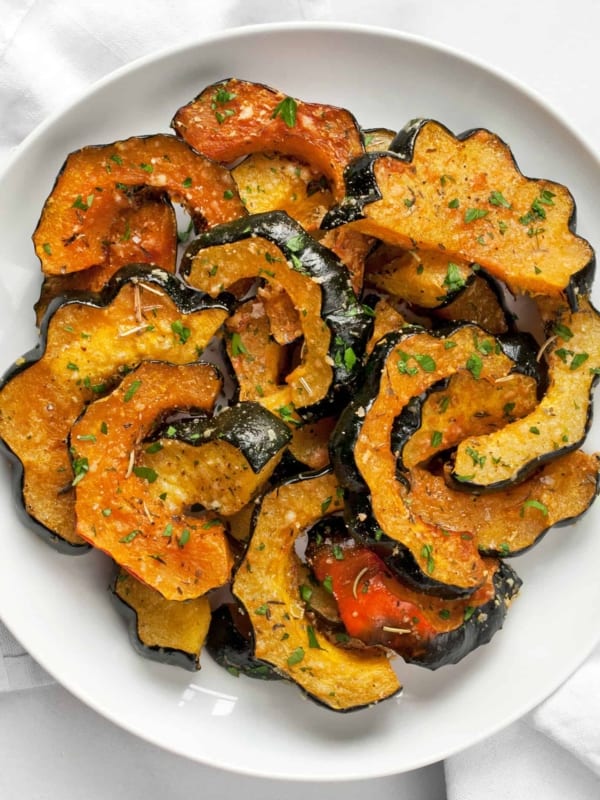 Parmesan Herb Roasted Acorn Squash