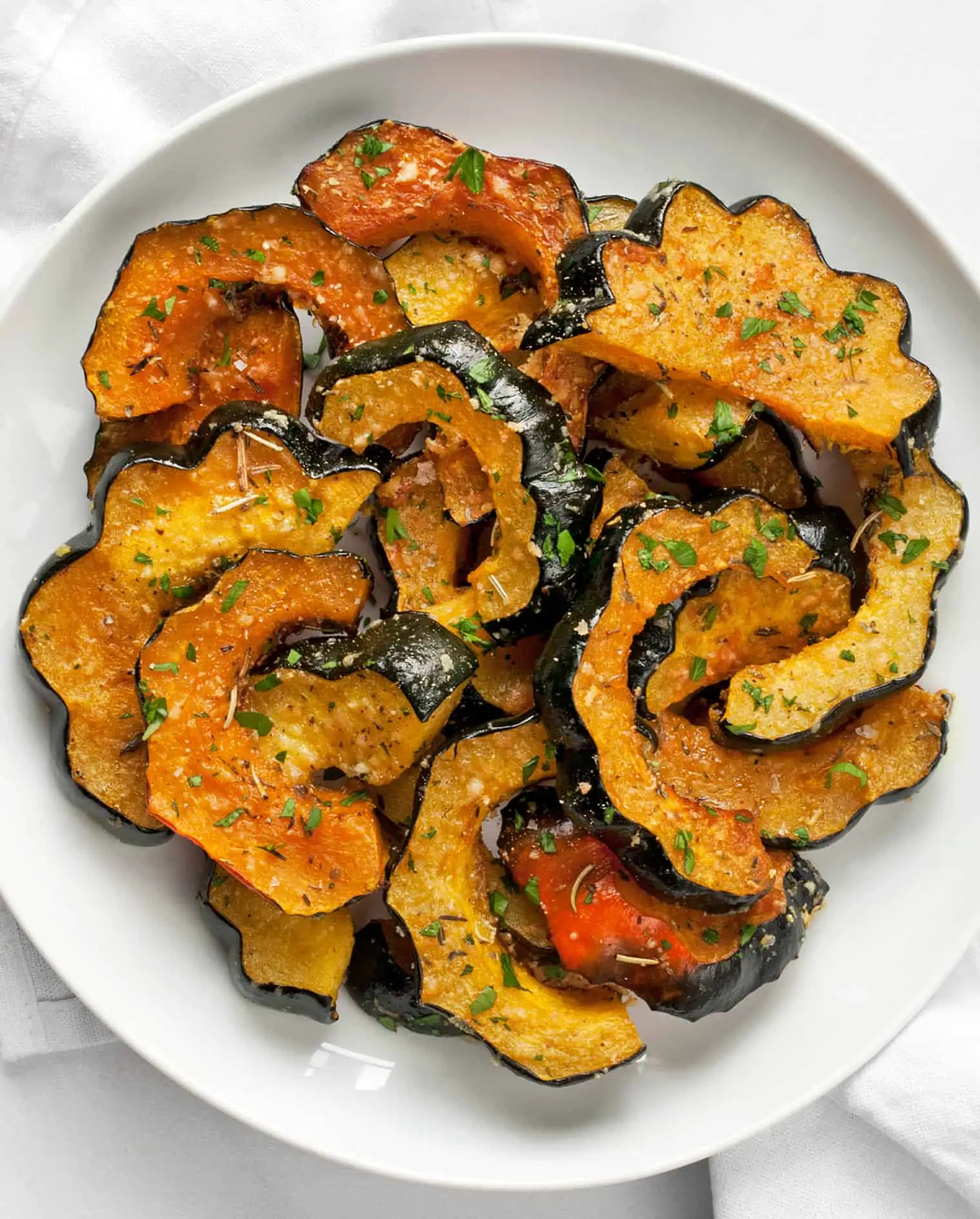 Parmesan Herb Roasted Acorn Squash