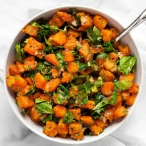 Sautéed Butternut Squash and Kale