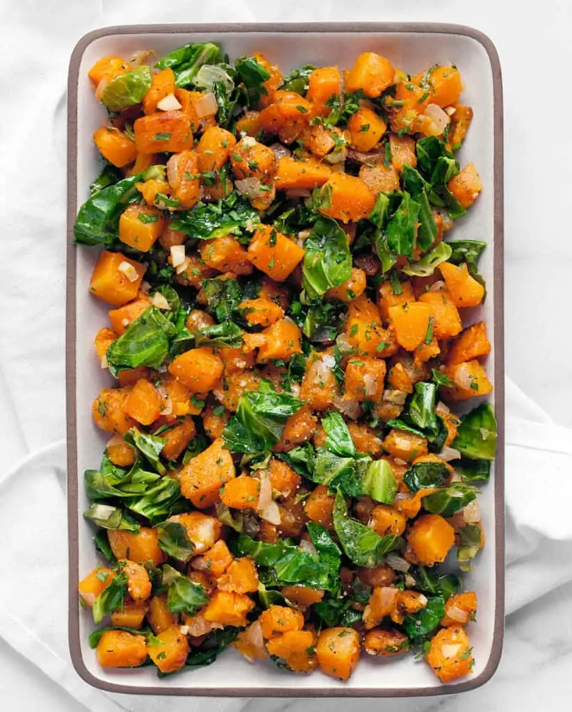 Sautéed Kale and Butternut Squash