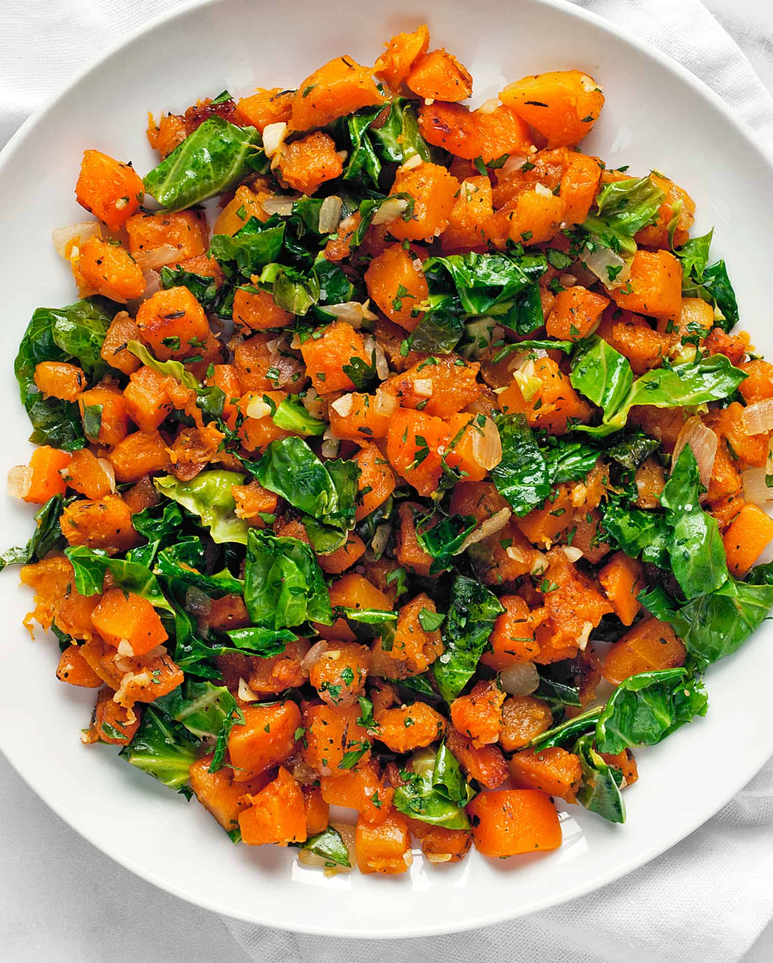 Sautéed Butternut Squash and Kale Last Ingredient