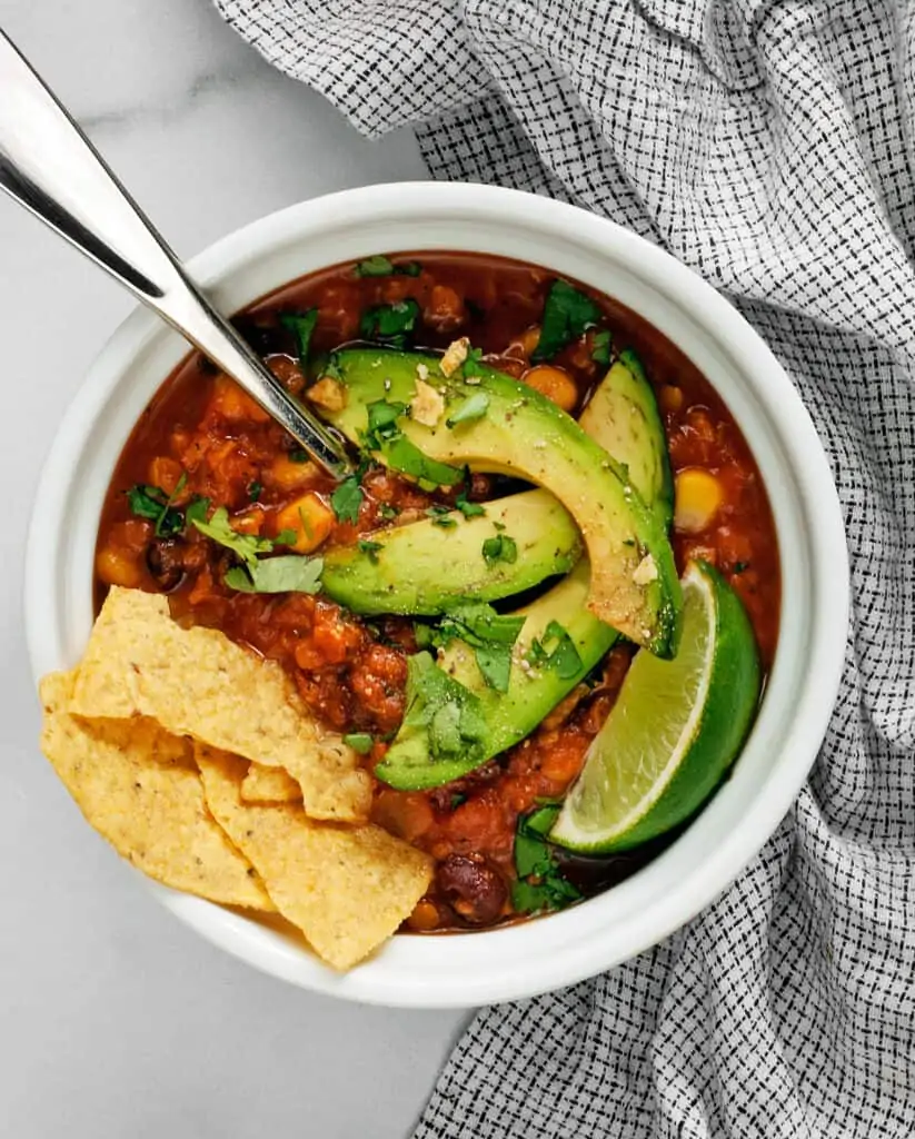 Lentil Tortilla Soup
