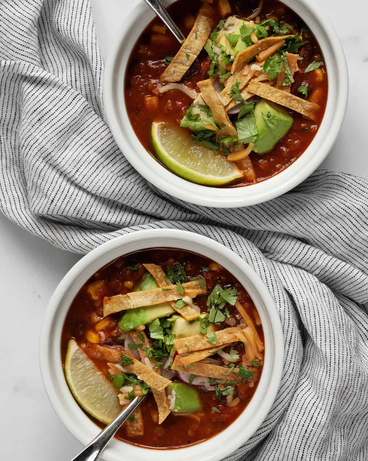 Slow Cooker Vegetarian Tortilla Soup Last Ingredient