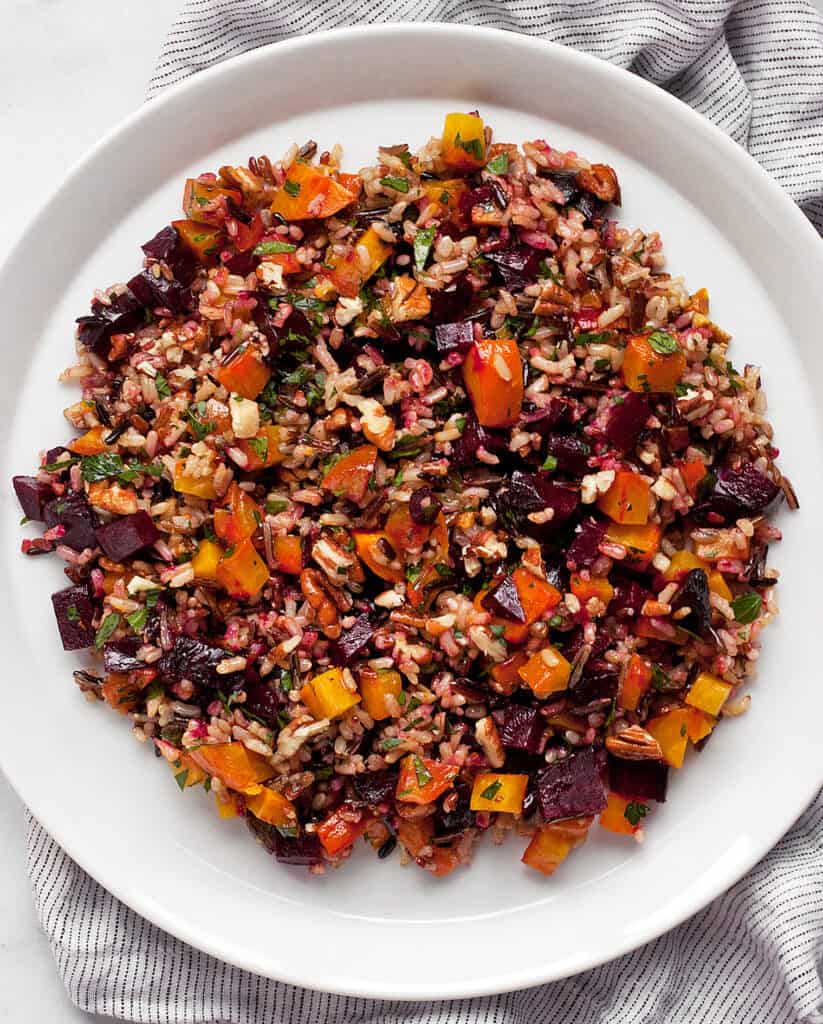 Wild Rice Side Dish with Beets
