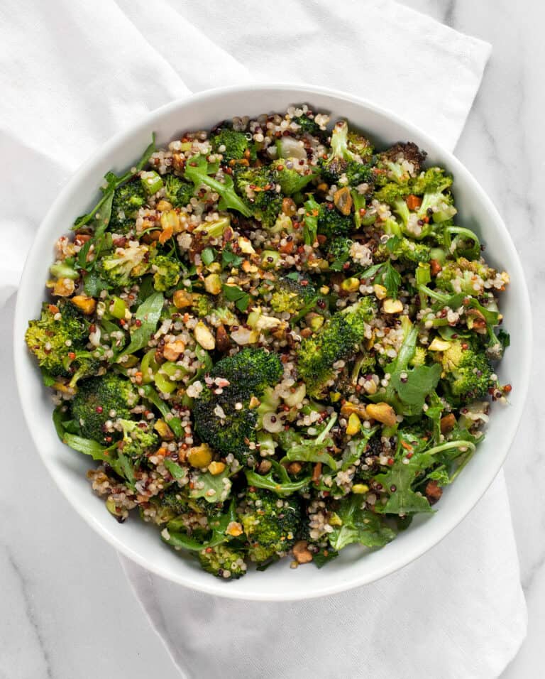 Vegan Roasted Broccoli Quinoa Salad Last Ingredient