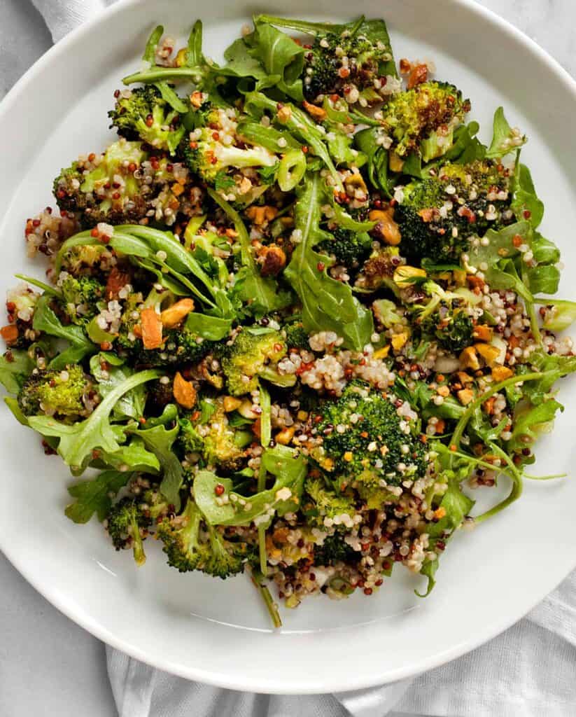 Roasted Broccoli Quinoa Salad