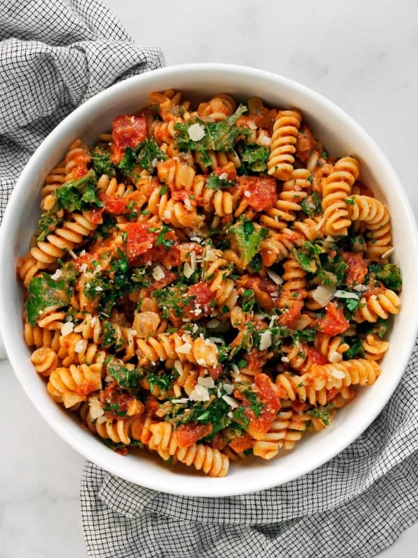 Creamy Tomato Mushroom Pasta