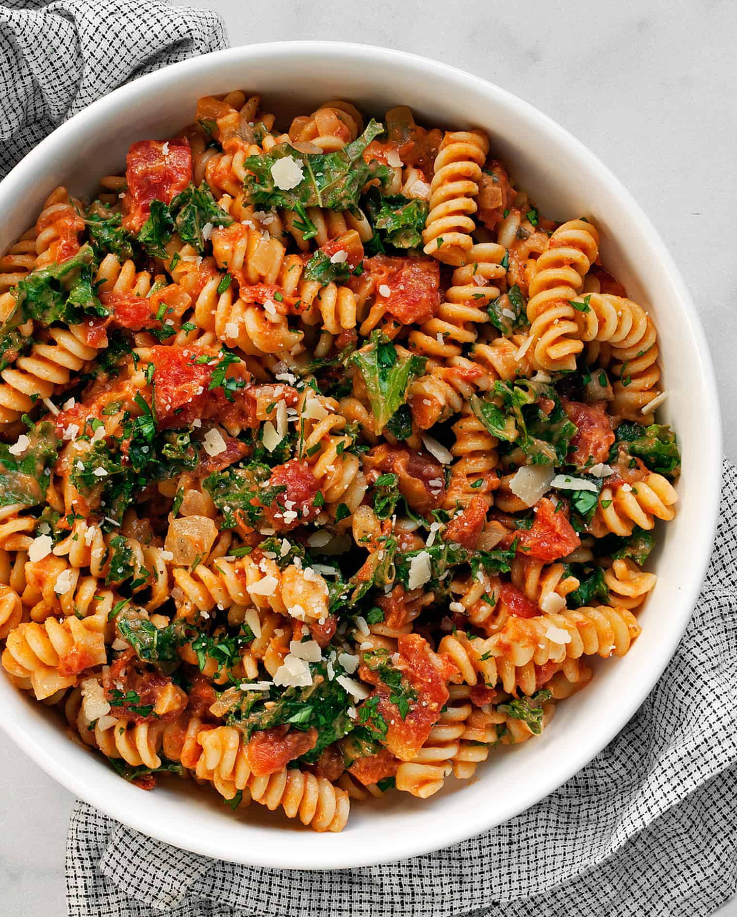 Creamy Tomato Mushroom Pasta