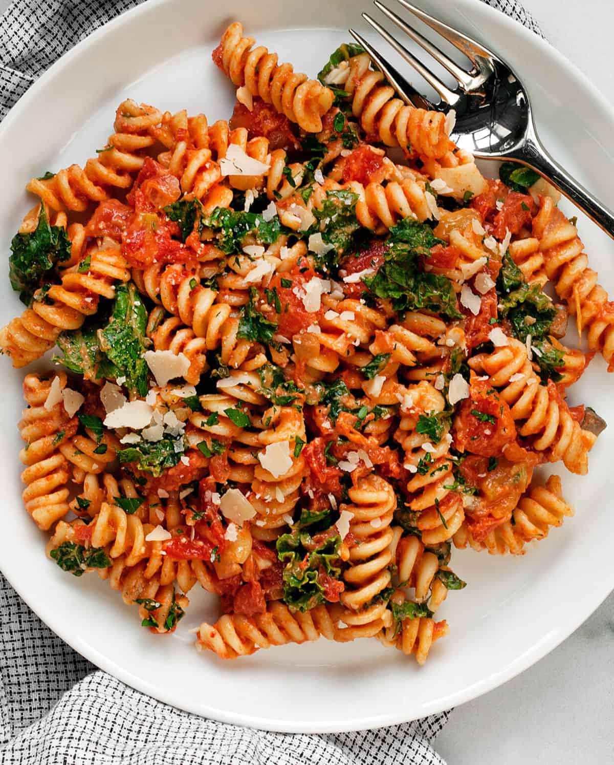 Creamy Tomato Mushroom Pasta Last Ingredient