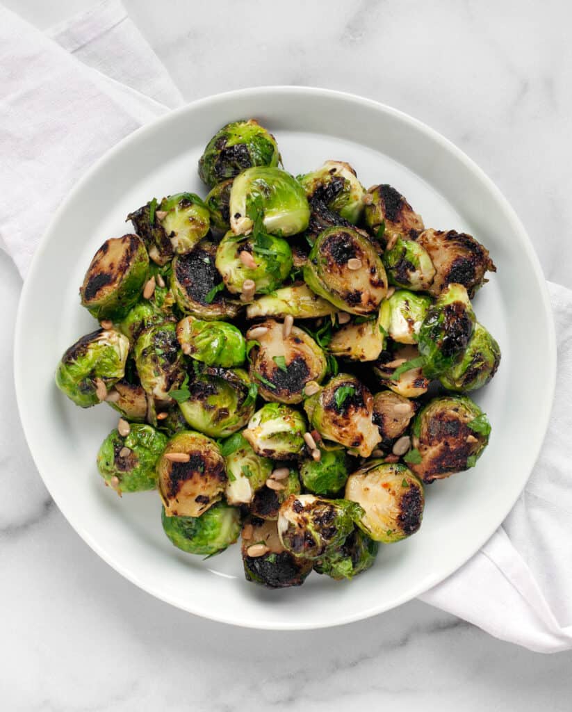 Stovetop Honey Mustard Brussels Sprouts Last Ingredient