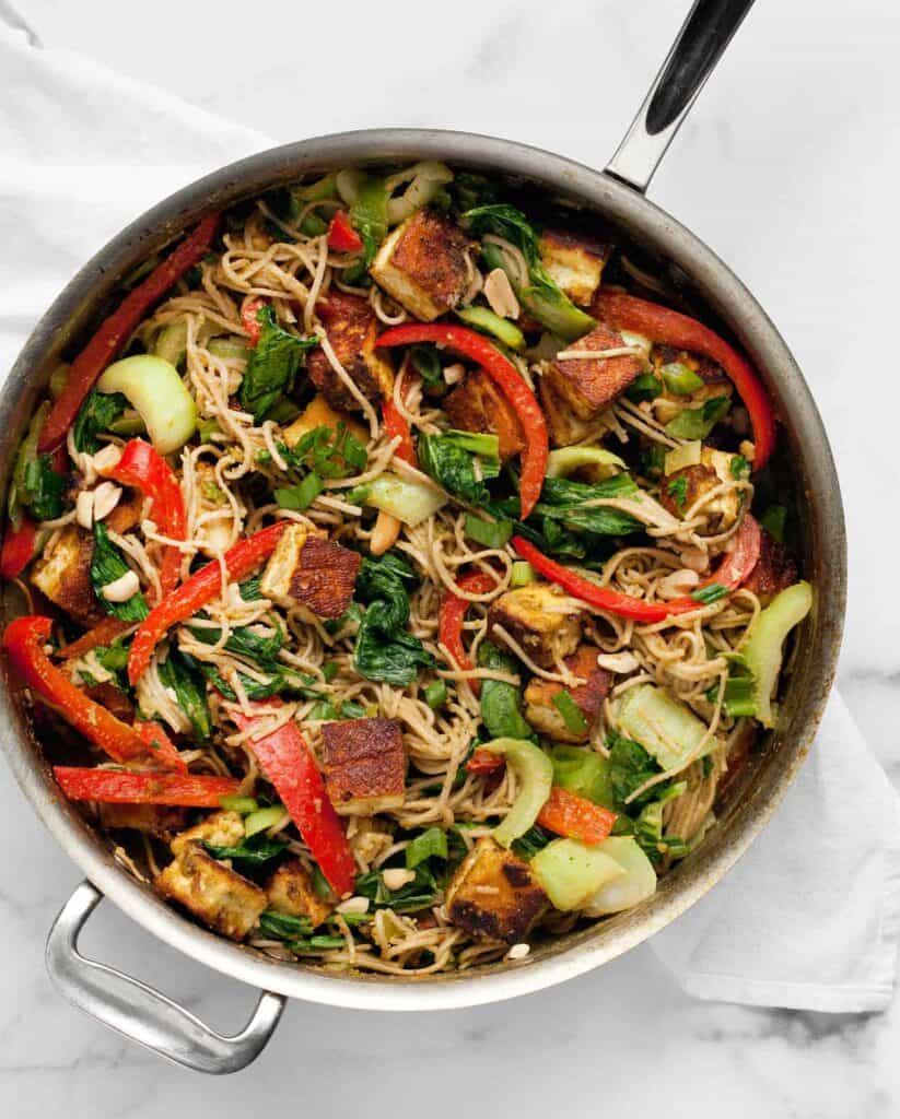 Tofu Peanut Vegetable Stir-Fry