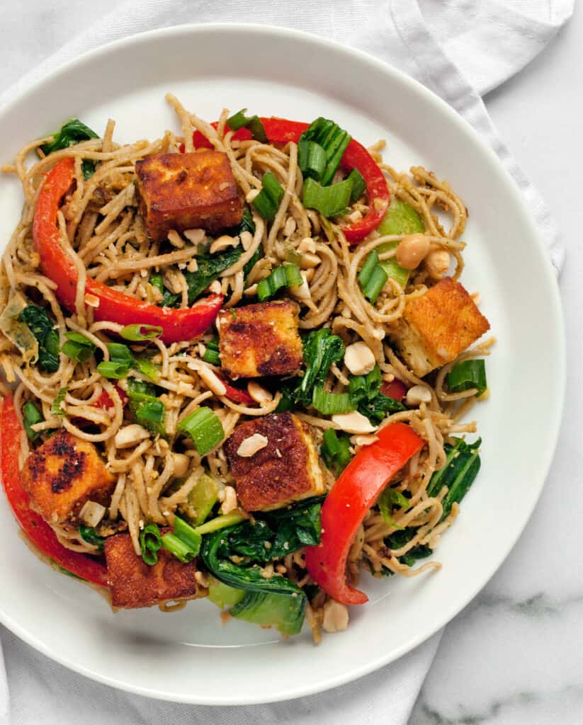 Tofu Peanut Vegetable Stir-Fry