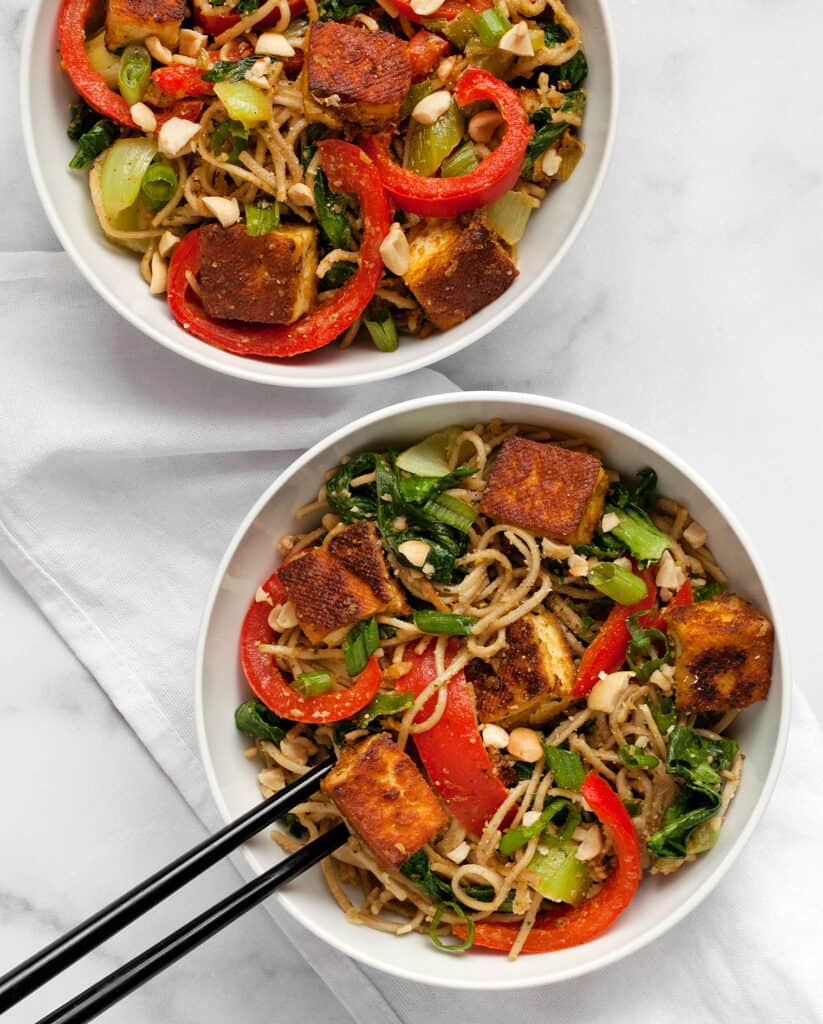 Tofu Peanut Vegetable Stir-Fry