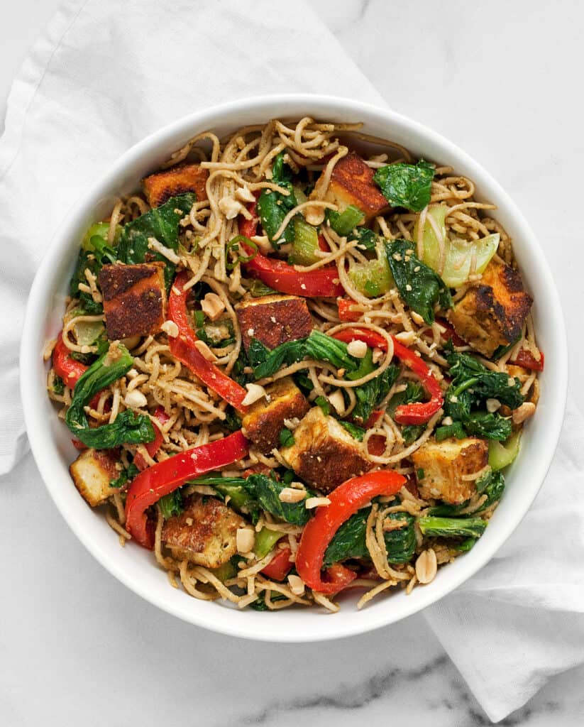 Tofu Peanut Vegetable Stir-Fry