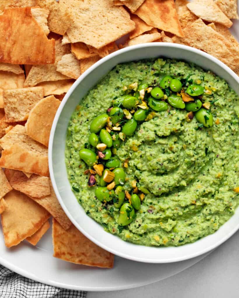 Edamame Pistachio Dip