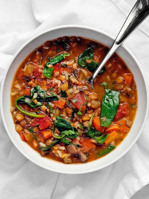 Lentil Wild Rice Soup