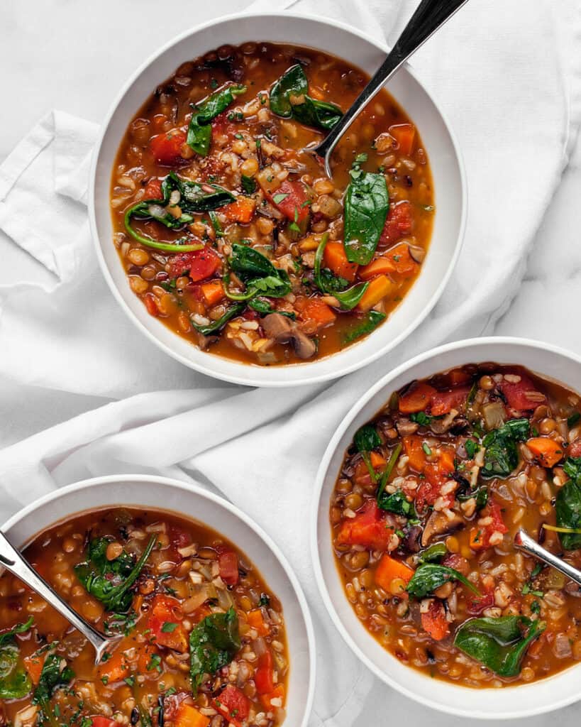 Lentil Wild Rice Soup