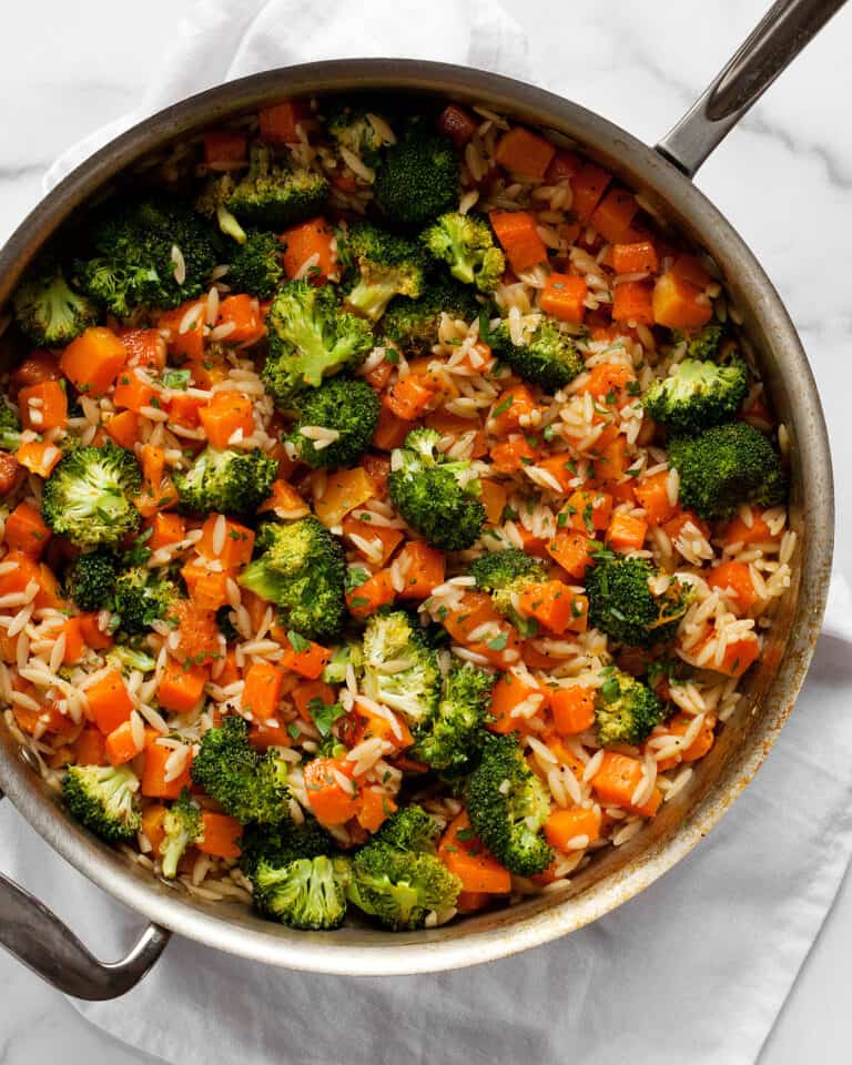 Roasted Butternut Squash Broccoli Orzo Last Ingredient