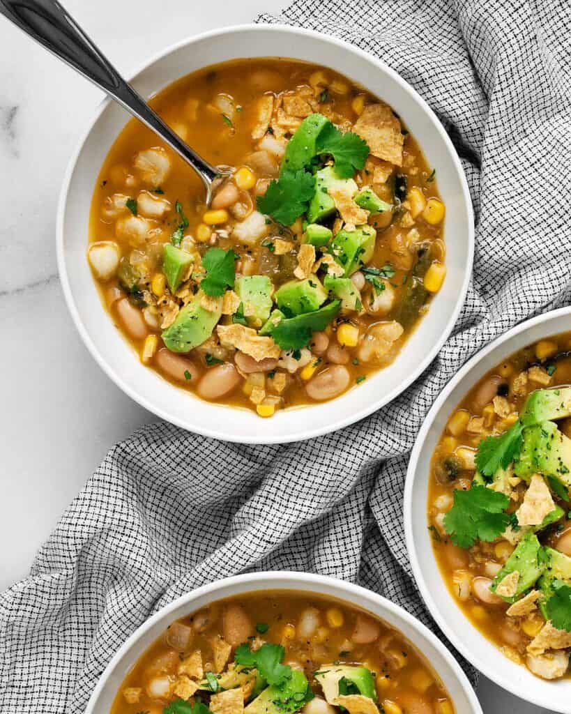 Vegan Poblano White Bean Chili