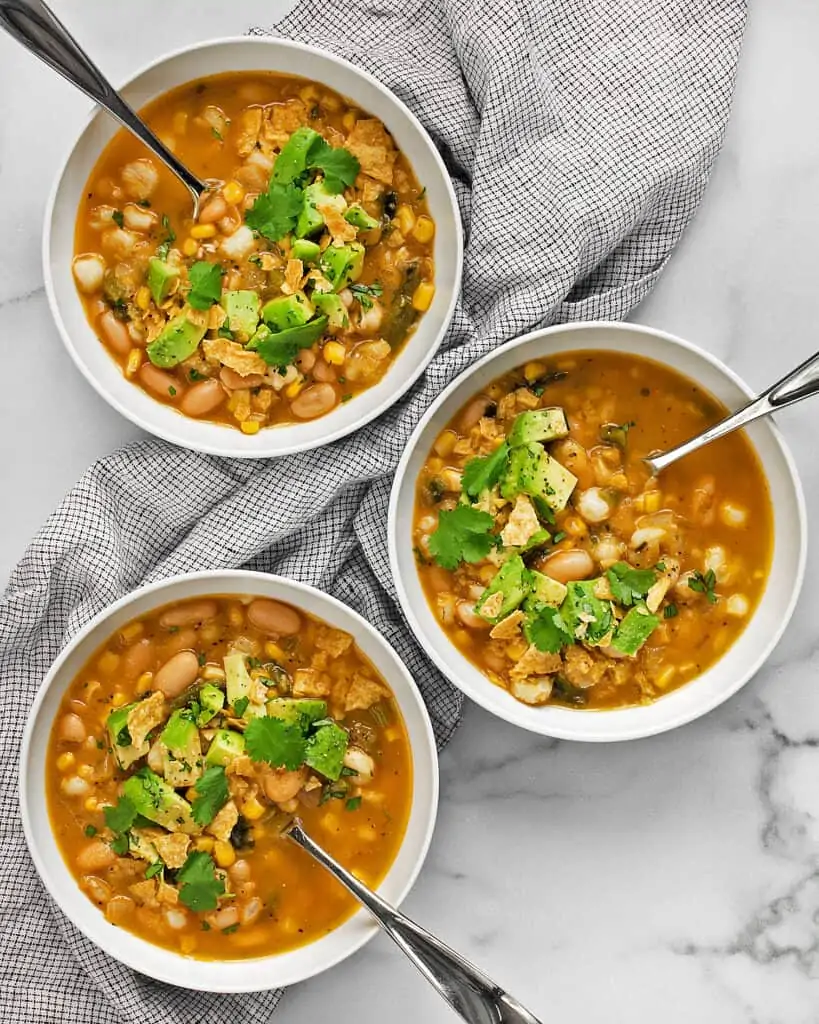 Vegan Poblano White Bean Chili
