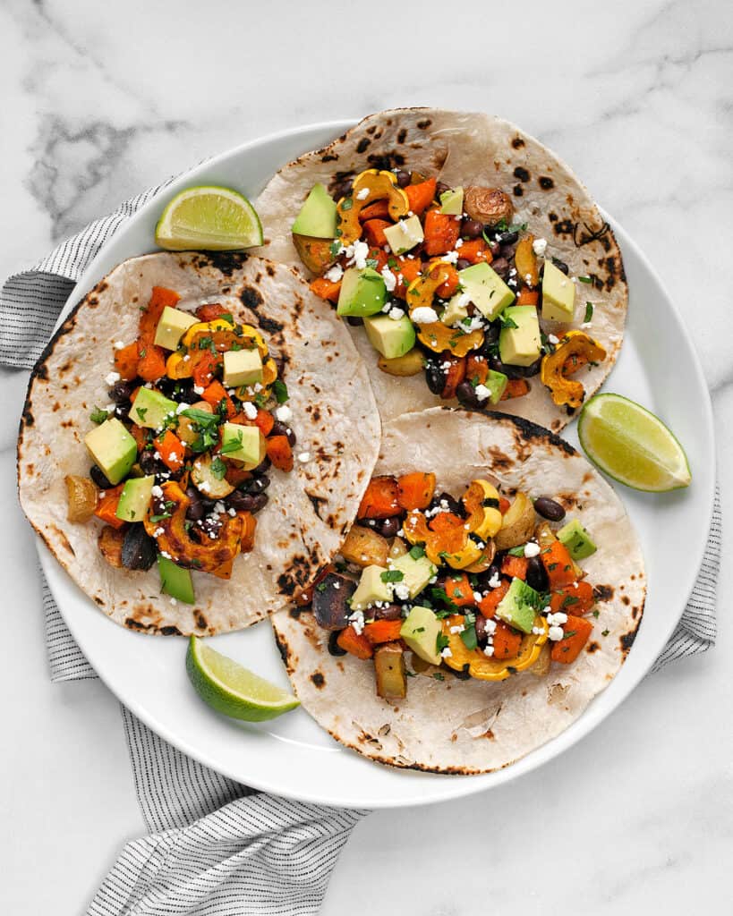 Spicy Roasted Vegetable Tacos