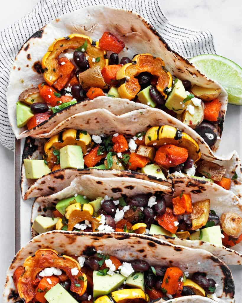 Chipotle Roasted Vegetable Tacos