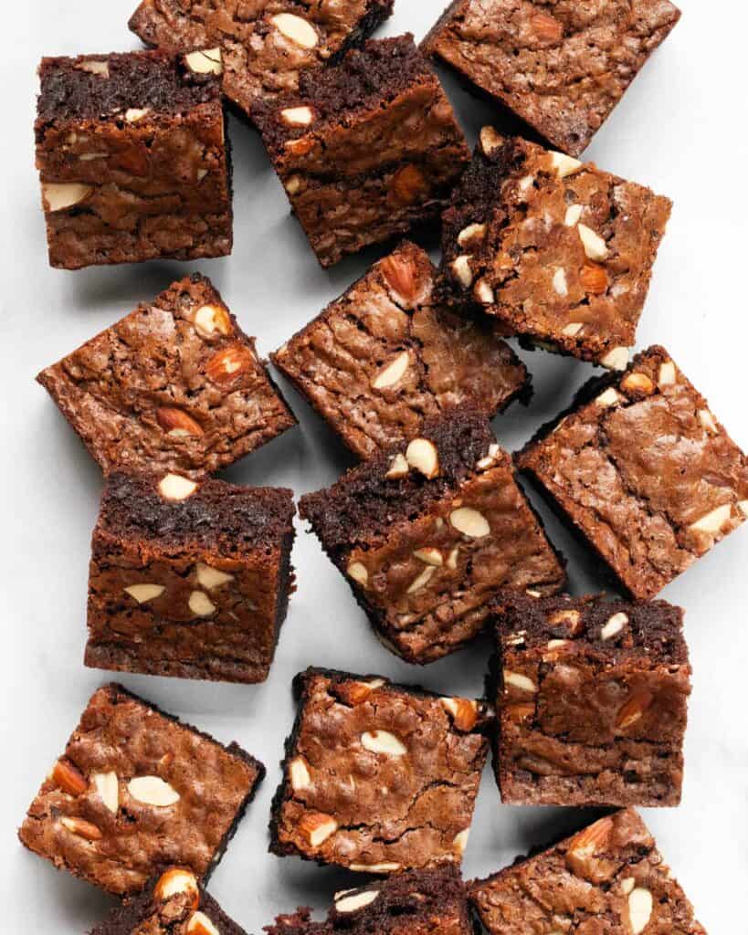 Milk Chocolate Almond Brownies