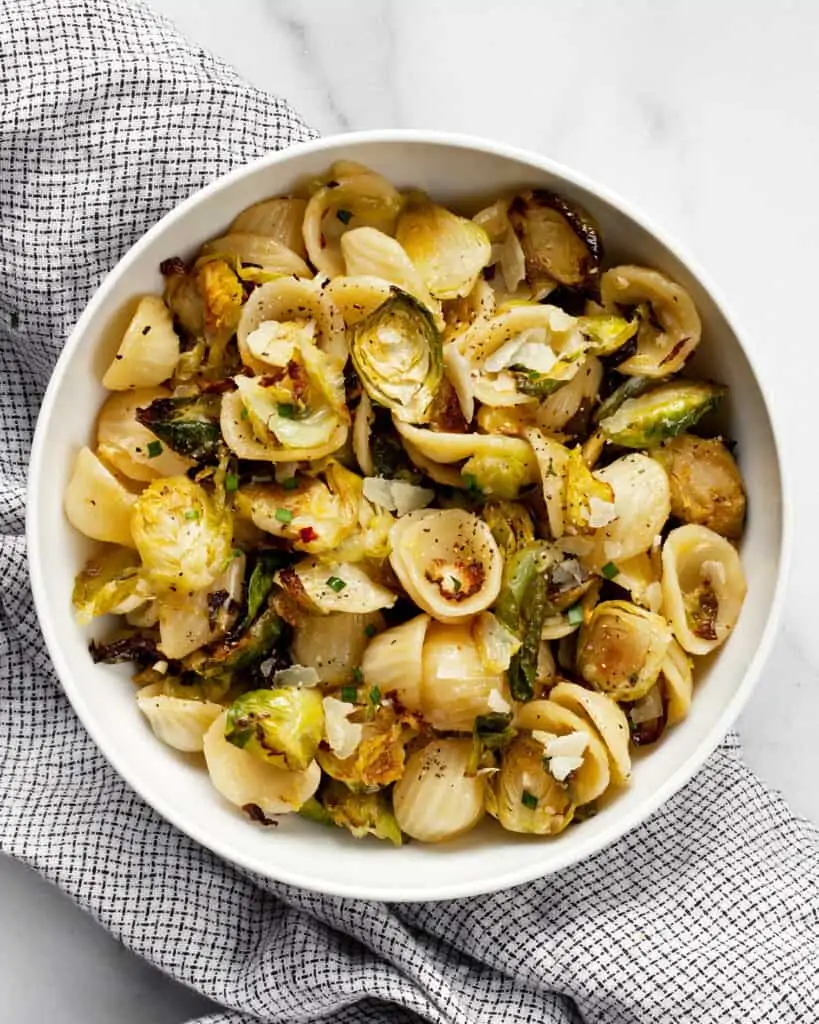 Roasted Brussels Sprout Pasta