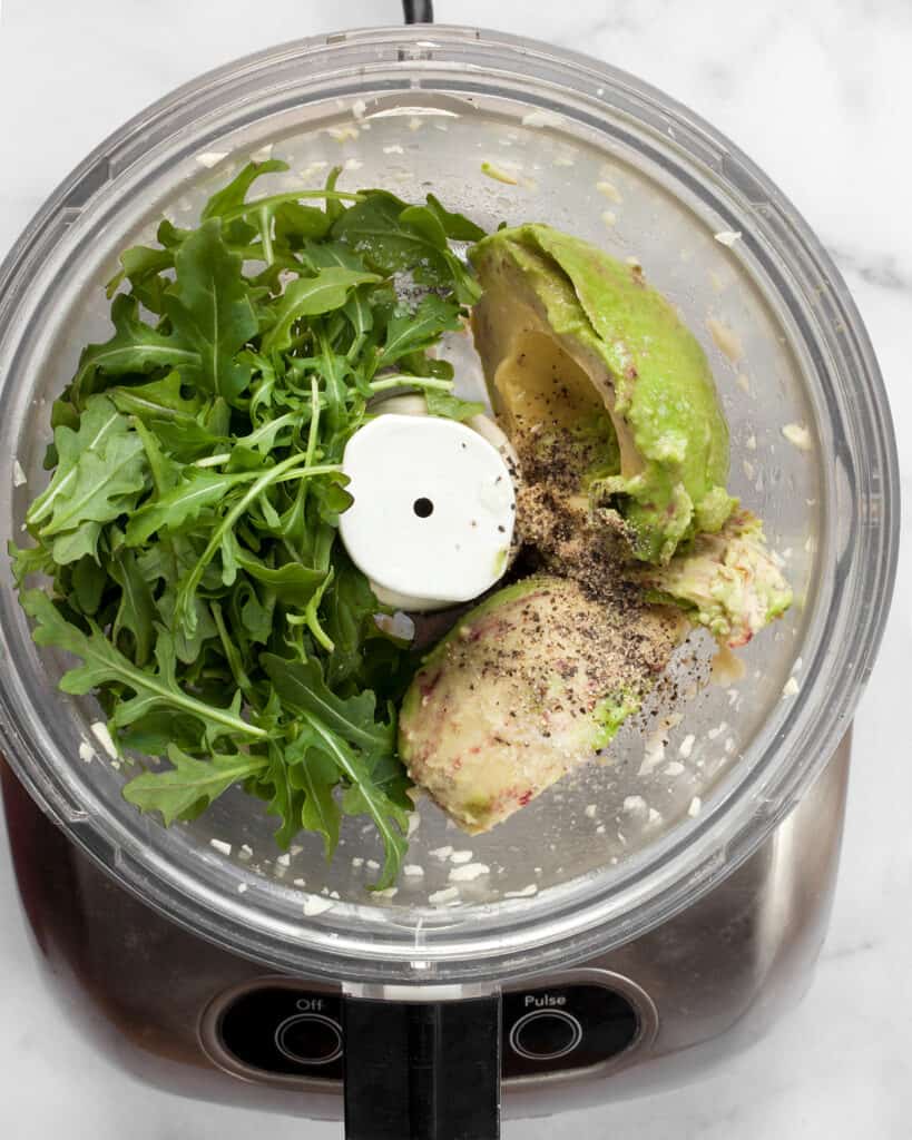 Make the pesto in the food processot