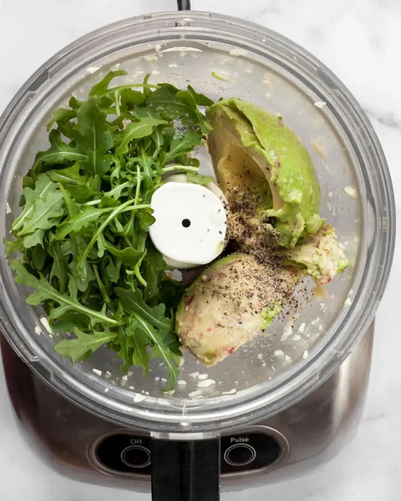 Make the pesto in the food processot