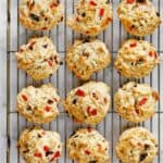 Red Pepper Olive Goat Cheese Biscuits