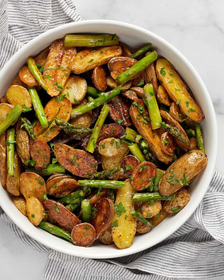 Roasted Asparagus Potato Salad with Mustard Vinaigrette Last Ingredient