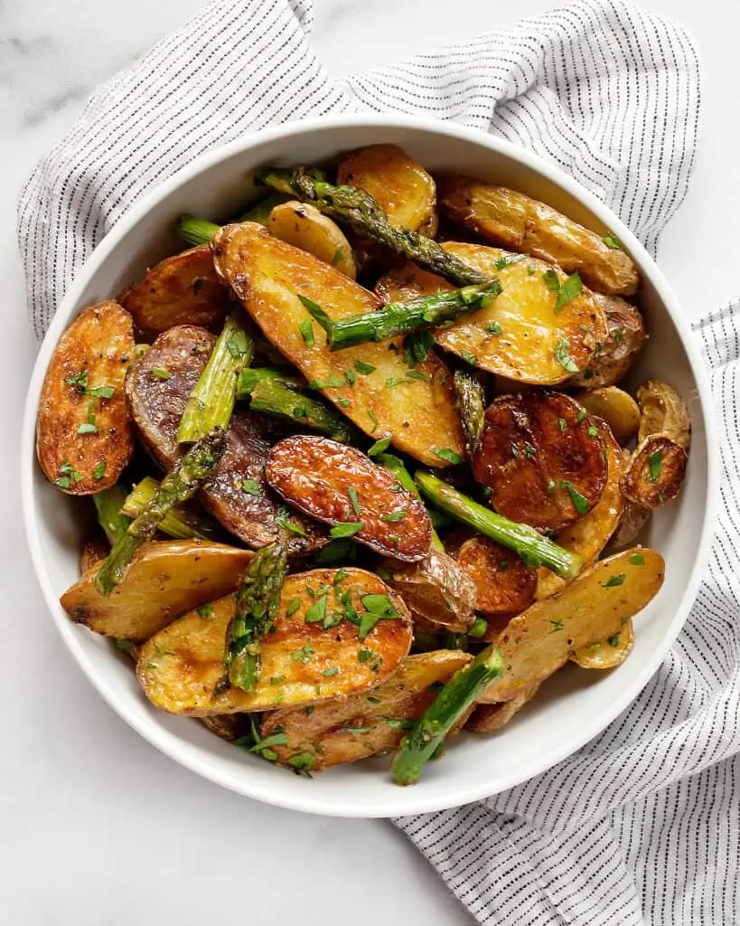 Roasted Potato Salad with Asparagus