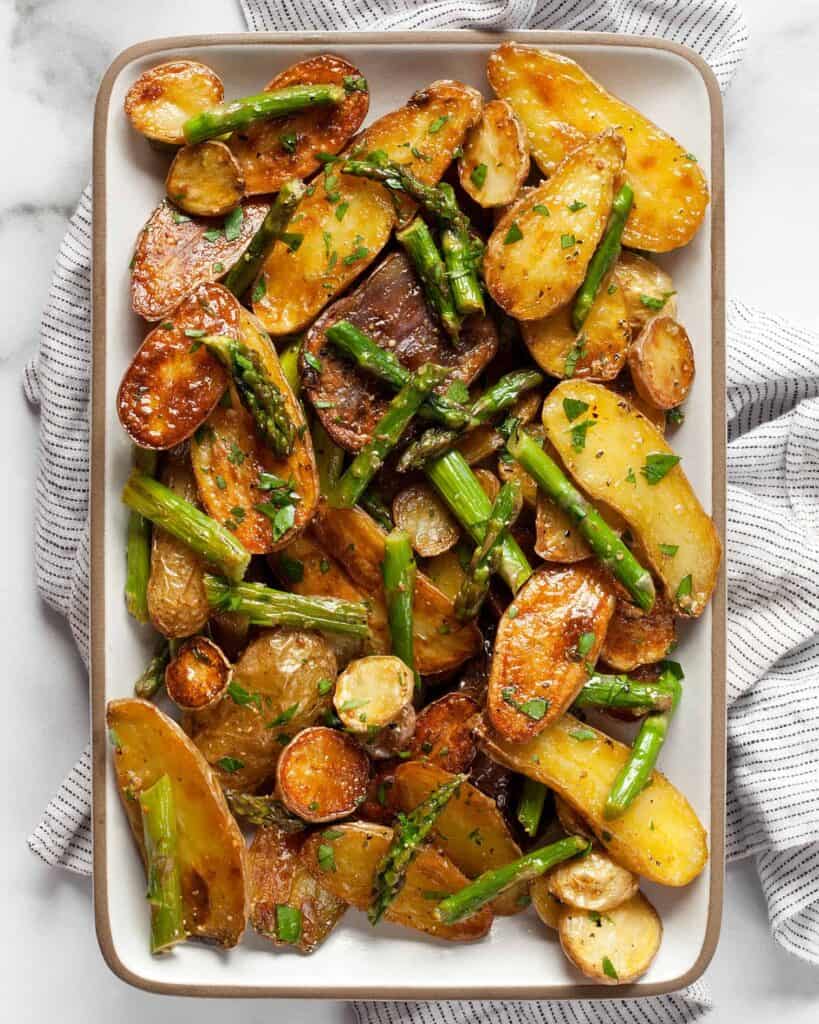 Roasted Asparagus Potato Salad