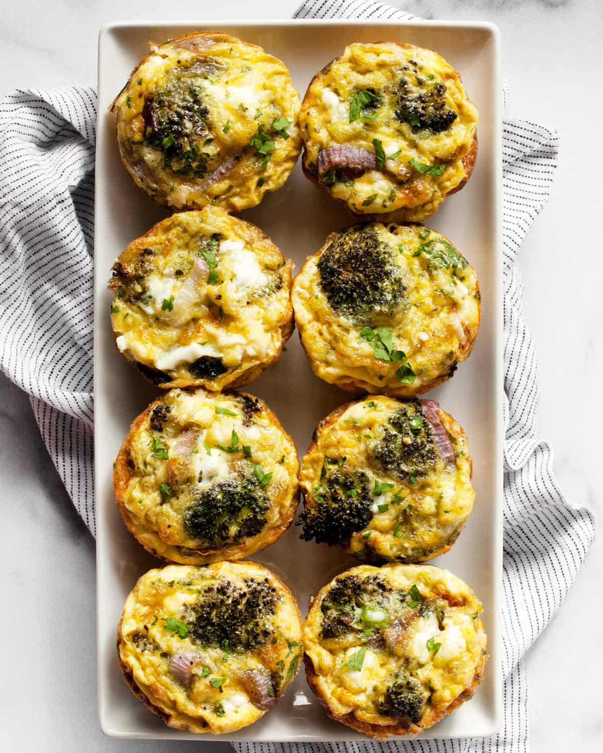 Mini Roasted Broccoli Onion Frittatas Last Ingredient