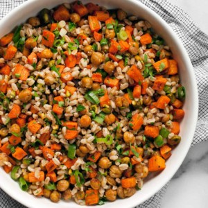Roasted Carrot Chickpea Farro