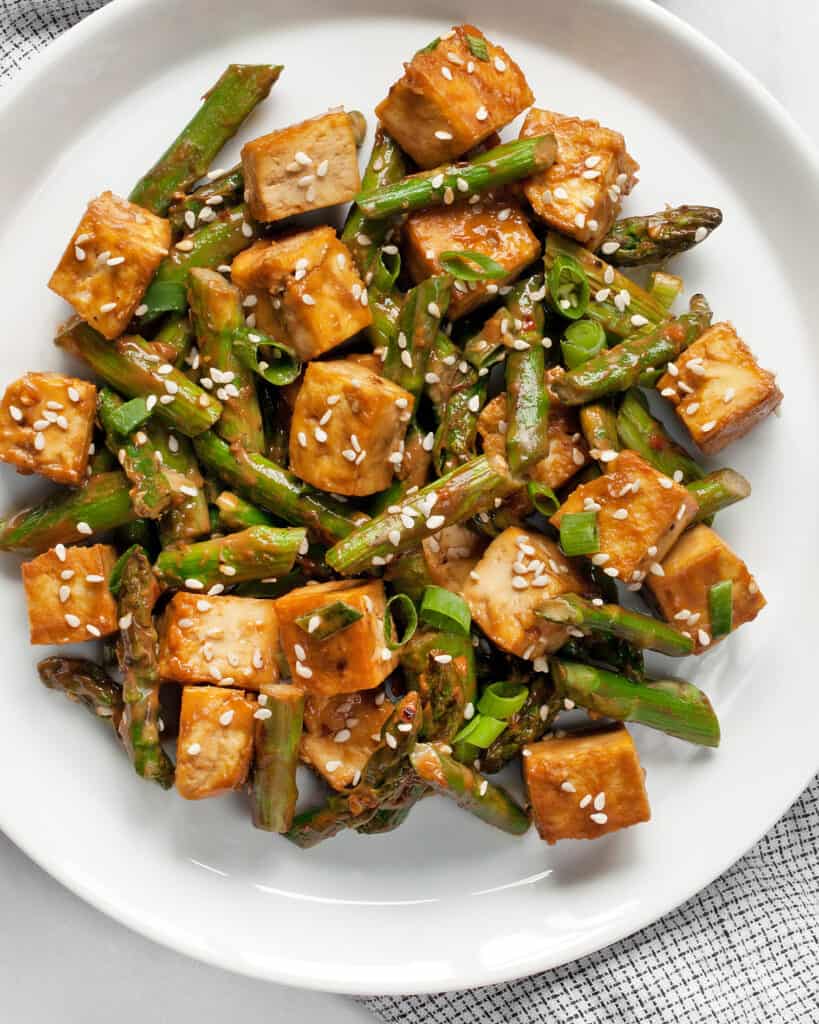 Sesame Tofu Asparagus