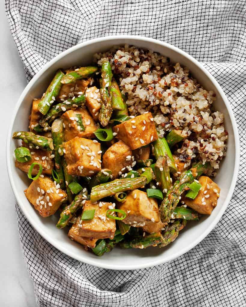 Sesame Tofu Asparagus