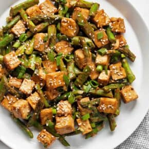 Sesame Tofu Asparagus