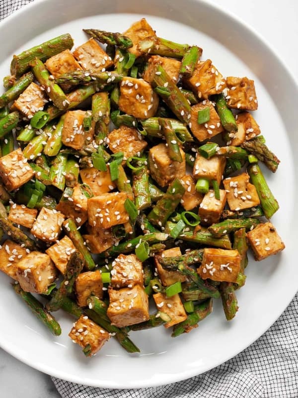 Sesame Tofu Asparagus