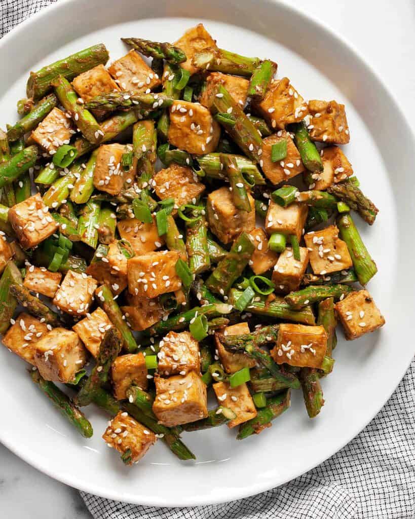 Sesame Tofu Asparagus