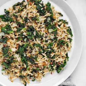 Lemon Kale Orzo