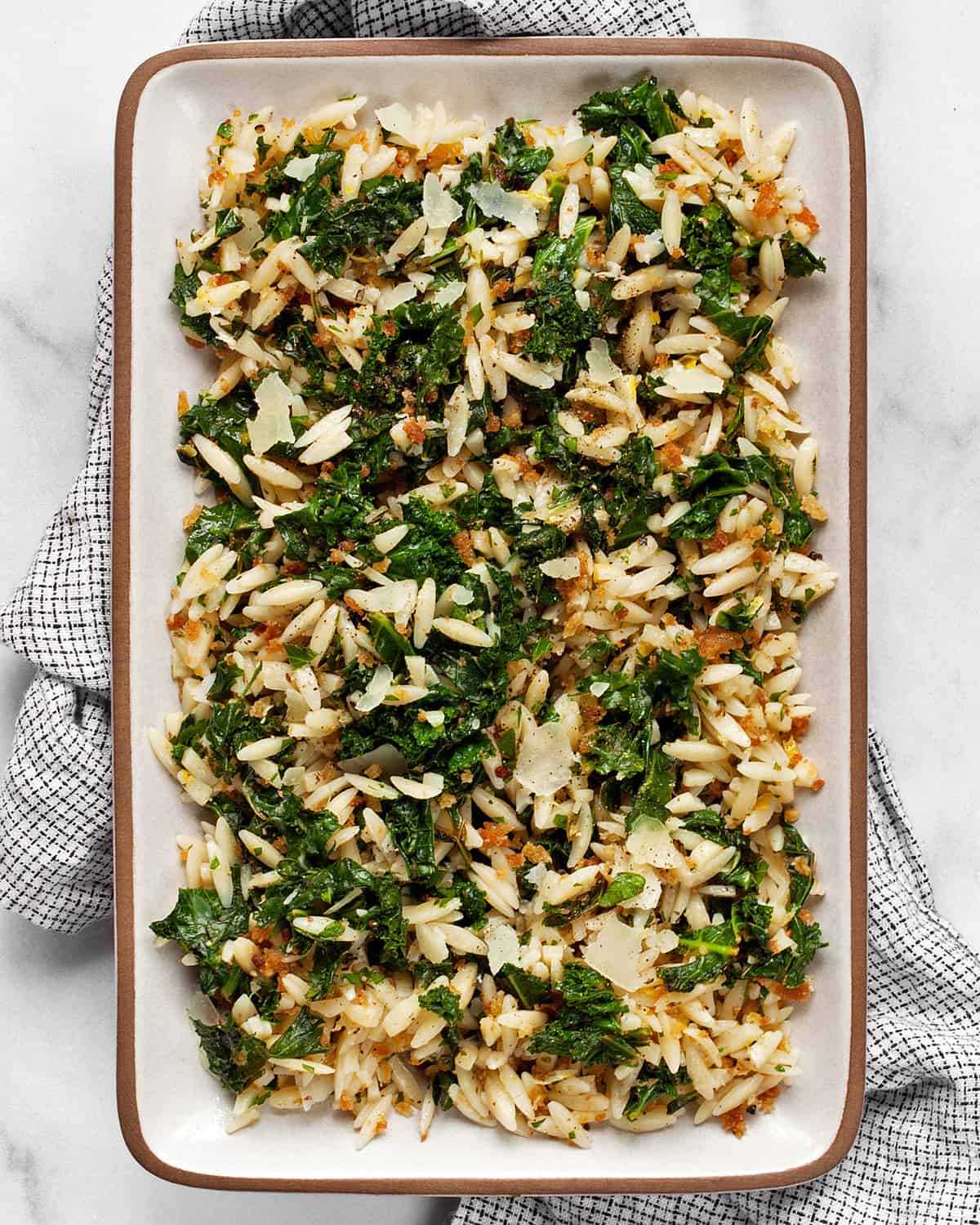 Lemon Kale Orzo with Garlic & Breadcrumbs Last Ingredient