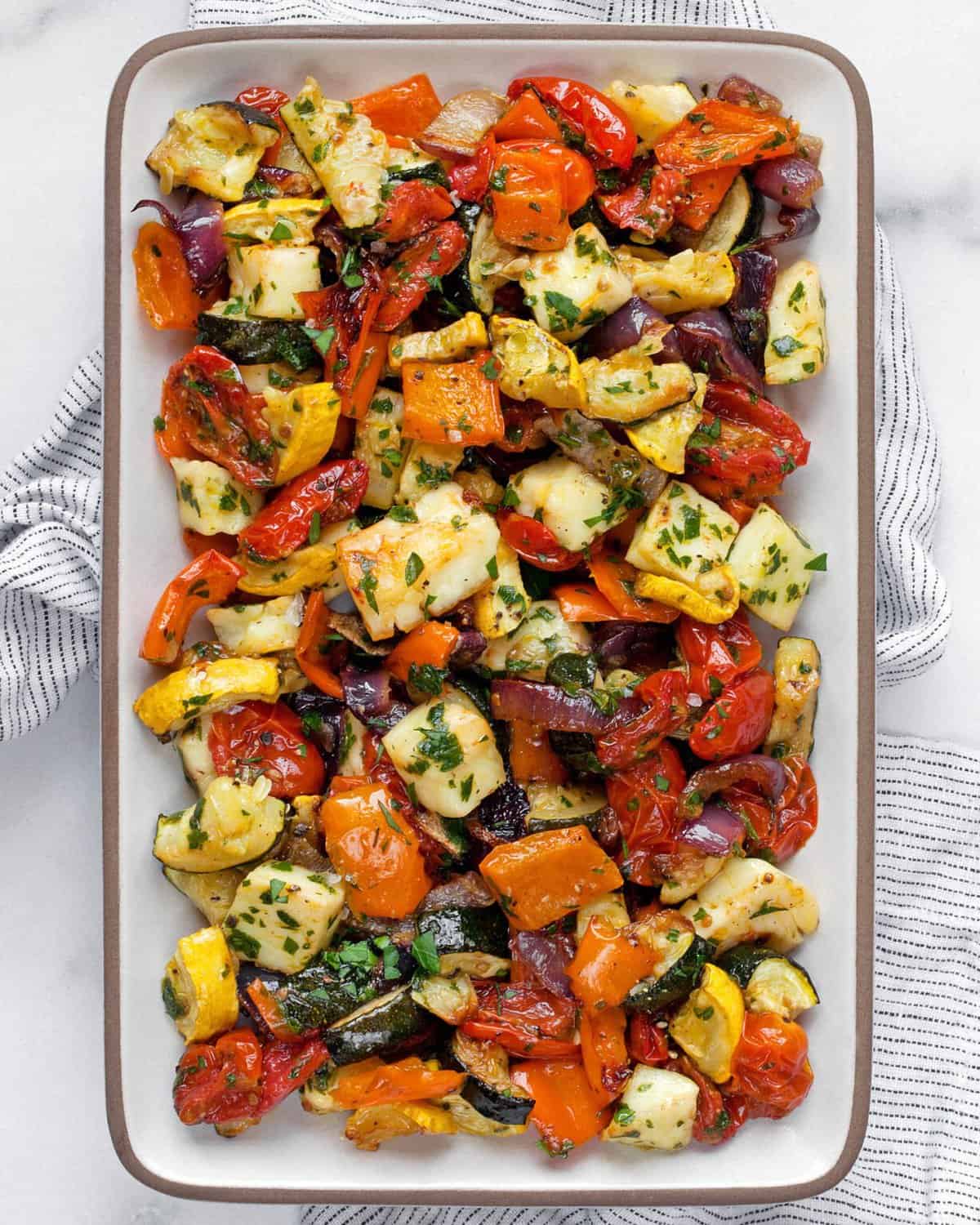 Roasted Mediterranean Vegetables And Halloumi Last Ingredient
