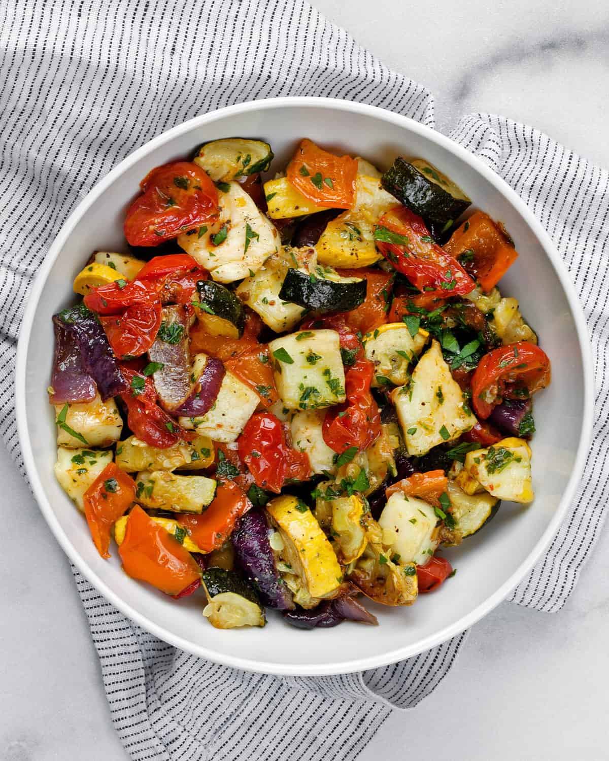 Roasted Mediterranean Vegetables And Halloumi Last Ingredient