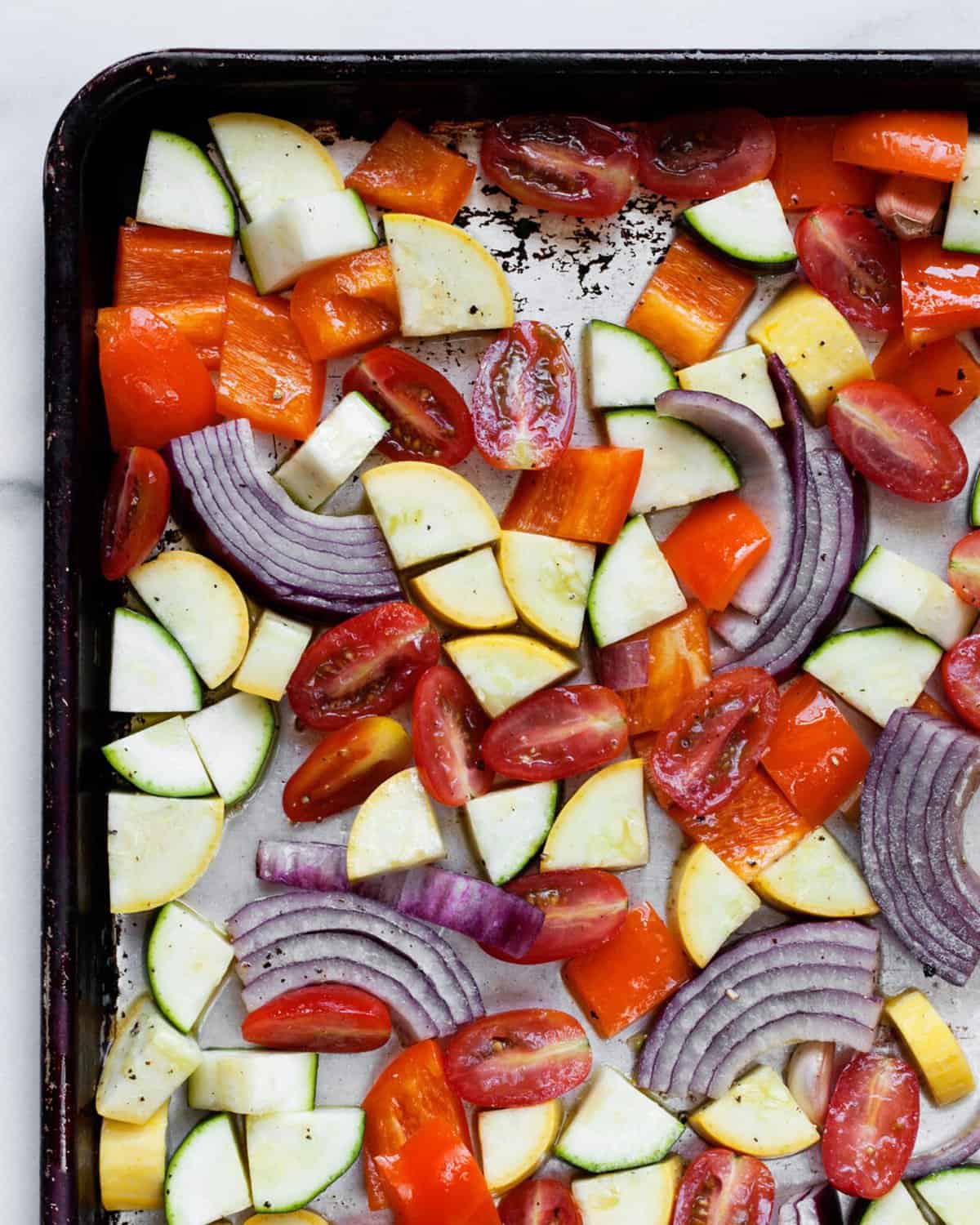 Roasted Mediterranean Vegetables and Halloumi Last Ingredient